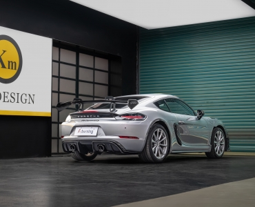 保时捷718尾灯换新熏黑款、红底款